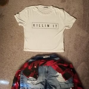 Fashion Nova Killin it crop top